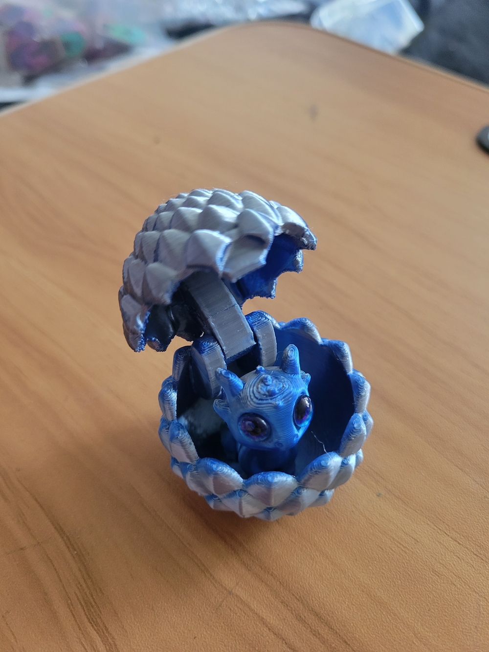 🖤NEW🖤 Blue Fantasy Hatchling Dragon With Egg